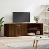TV staliukas TV spintelė, ruda ąžuolo, 120x34x37cm, apdirbta mediena