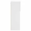 TV staliukas TV spintelė su LED lemputėmis, baltos spalvos, 30,5x30x90cm