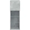 TV staliukas TV spintelė su LED lemputėmis, betono pilka, 30,5x30x90cm