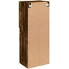 TV staliukas TV spintelė su LED lemputėmis, dūminio ąžuolo, 40,5x30x102cm