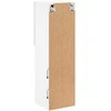 TV staliukas TV spintelė su LED lemputėmis, baltos spalvos, 30,5x30x102cm