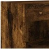 TV staliukas TV spintelė su LED lemputėmis, dūminio ąžuolo, 80x30x30cm
