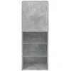 TV staliukas TV spintelė su LED lemputėmis, betono pilka, 40,5x30x102cm