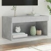 TV staliukas TV spintelė su LED lemputėmis, betono pilka, 60x30x30cm