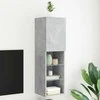 TV staliukas TV spintelė su LED lemputėmis, betono pilka, 30,5x30x102cm
