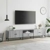 TV staliukas TV spintelė su stalčiumi, pilka, 200x25x44cm, apdirbta mediena