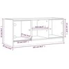 TV staliukas TV spintelė su stiklinėmis durelėmis, betono, 102x37x42cm