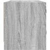 TV staliukas TV spintelė su stiklinėmis durelėmis, pilka ąžuolo, 102x37x42cm