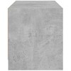 TV staliukas TV spintelė su stiklinėmis durelėmis, betono pilka, 68x37x42cm