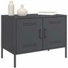 TV staliukas TV spintelės, 2vnt., antracito, 68x39x50,5cm, plienas