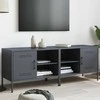 TV staliukas TV spintelės, 2vnt., antracito, 68x39x50,5cm, plienas