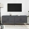 TV staliukas TV spintelės, 2vnt., antracito, 68x39x50,5cm, plienas