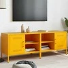 TV staliukas TV spintelės, 2vnt., garstyčių, 68x39x50,5cm, plienas