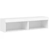 TV staliukas TV spintelės su LED lemputėmis, 2vnt., baltos, 60x30x30cm