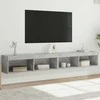 TV staliukas TV spintelės su LED lemputėmis, 2vnt., betono, 100x30x30cm