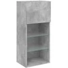 TV staliukas TV spintelės su LED lemputėmis, 2vnt., betono, 40,5x30x90cm