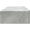 TV staliukas TV spintelės su LED lemputėmis, 2vnt., betono, 60x35x15,5cm