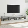 TV staliukas TV spintelės su LED lemputėmis, 2vnt., betono, 100x30x30cm