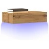 TV staliukas TV spintelės su LED lemputėmis, 2vnt., artisano, 60x35x15,5cm