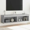 TV staliukas TV spintelės su LED lemputėmis, 2vnt., betono, 60x30x30cm