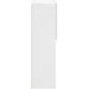 TV staliukas TV spintelės su LED lemputėmis, 2vnt., baltos, 30,5x30x102cm