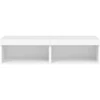 TV staliukas TV spintelės su LED lemputėmis, 2vnt., baltos, 60x30x30cm