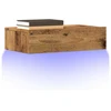 TV staliukas TV spintelės su LED lemputėmis, 2vnt., medienos, 60x35x15,5cm
