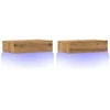 TV staliukas TV spintelės su LED lemputėmis, 2vnt., artisano, 60x35x15,5cm