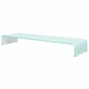 TV stovas/monitoriaus pakyla, žalias, 100x30x13cm, stiklas