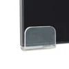 TV stovas/monitoriaus pakyla, juodas stiklas, 120x30x13 cm