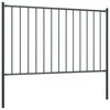 Tvoros plokštė su stulpais, antracito, 1,7x1,25m, plienas