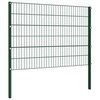 Tvoros segmentai su stulpais, žalios sp., 10,2x1,2m, geležis