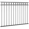 Tvoros segmentas, juodos spalvos, 1,7x1,2m, plienas