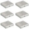 Tvoros stulpų dangteliai, 6vnt., 81x81mm, galvanizuotas metalas