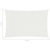 Uždanga nuo saulės, baltos spalvos, 2,5x4,5m, HDPE, 160g/m²