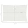 Uždanga nuo saulės, baltos spalvos, 2x3,5m, HDPE, 160g/m²