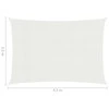 Uždanga nuo saulės, baltos spalvos, 3,5x4,5m, HDPE, 160g/m²