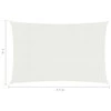 Uždanga nuo saulės, baltos spalvos, 3x4,5m, HDPE, 160g/m²