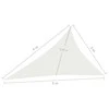 Uždanga nuo saulės, baltos spalvos, 3x4x5m, HDPE, 160g/m²