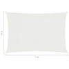 Uždanga nuo saulės, baltos spalvos, 5x7m, HDPE, 160g/m²