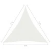 Uždanga nuo saulės, baltos spalvos, 5x7x7m, HDPE, 160g/m²
