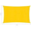 Uždanga nuo saulės, geltonos spalvos, 2,5x4m, HDPE, 160g/m²