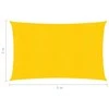 Uždanga nuo saulės, geltonos spalvos, 3x5m, HDPE, 160g/m²