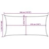 Uždanga nuo saulės, juodos spalvos, 2x3,5m, HDPE, 160g/m²