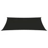 Uždanga nuo saulės, juodos spalvos, 2x4m, HDPE, 160g/m²