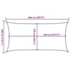 Uždanga nuo saulės, juodos spalvos, 3x6m, HDPE, 160g/m²