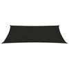 Uždanga nuo saulės, juodos spalvos, 3x6m, HDPE, 160g/m²