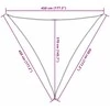 Uždanga nuo saulės, juodos spalvos, 4,5x4,5x4,5m, HDPE, 160g/m²