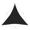 Uždanga nuo saulės, juodos spalvos, 5x5x5m, HDPE, 160g/m²