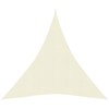 Uždanga nuo saulės, kreminės spalvos, 3x4x4m, HDPE, 160g/m²